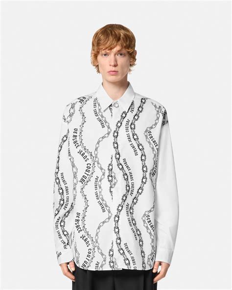 versace chain block shirt|Chain Couture Relaxed.